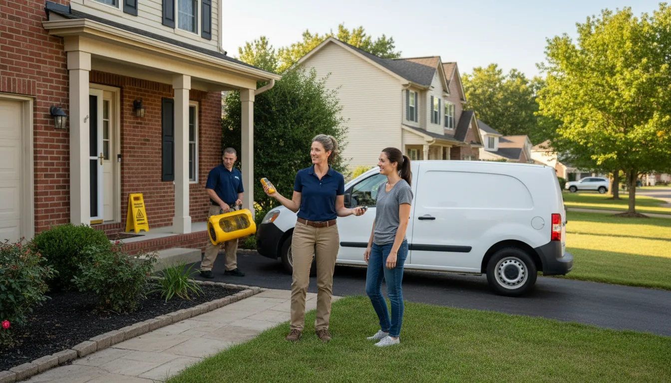 Water restoration image for Dehumidification And Cleanup Services in Holcomb, KS